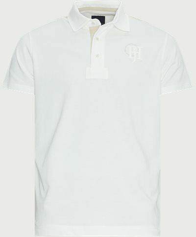 Hansen & Jacob T-shirts 11630 STRIPE BACK POLO White